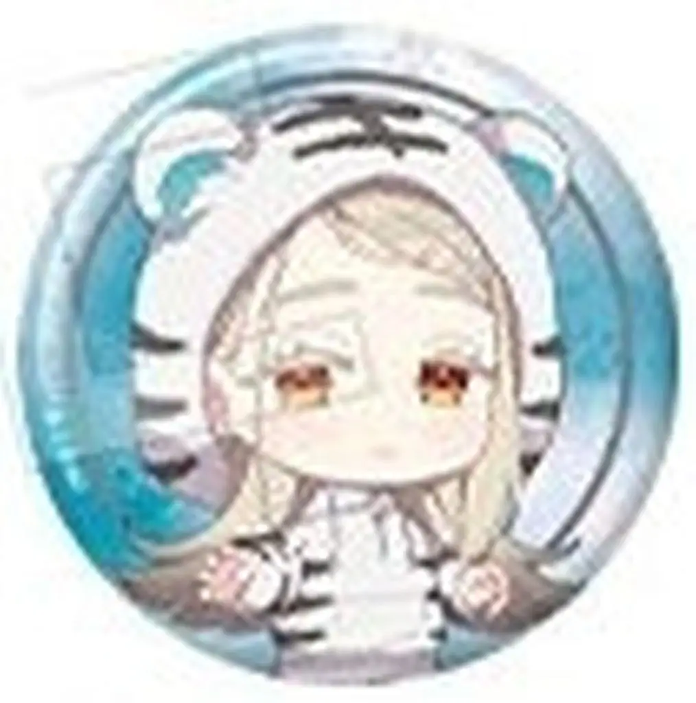 篠澤広 「学園アイドルマスター×東武動物公園 トレーディングミニキャラホロ缶バッジ ホワイトタイガーver.」