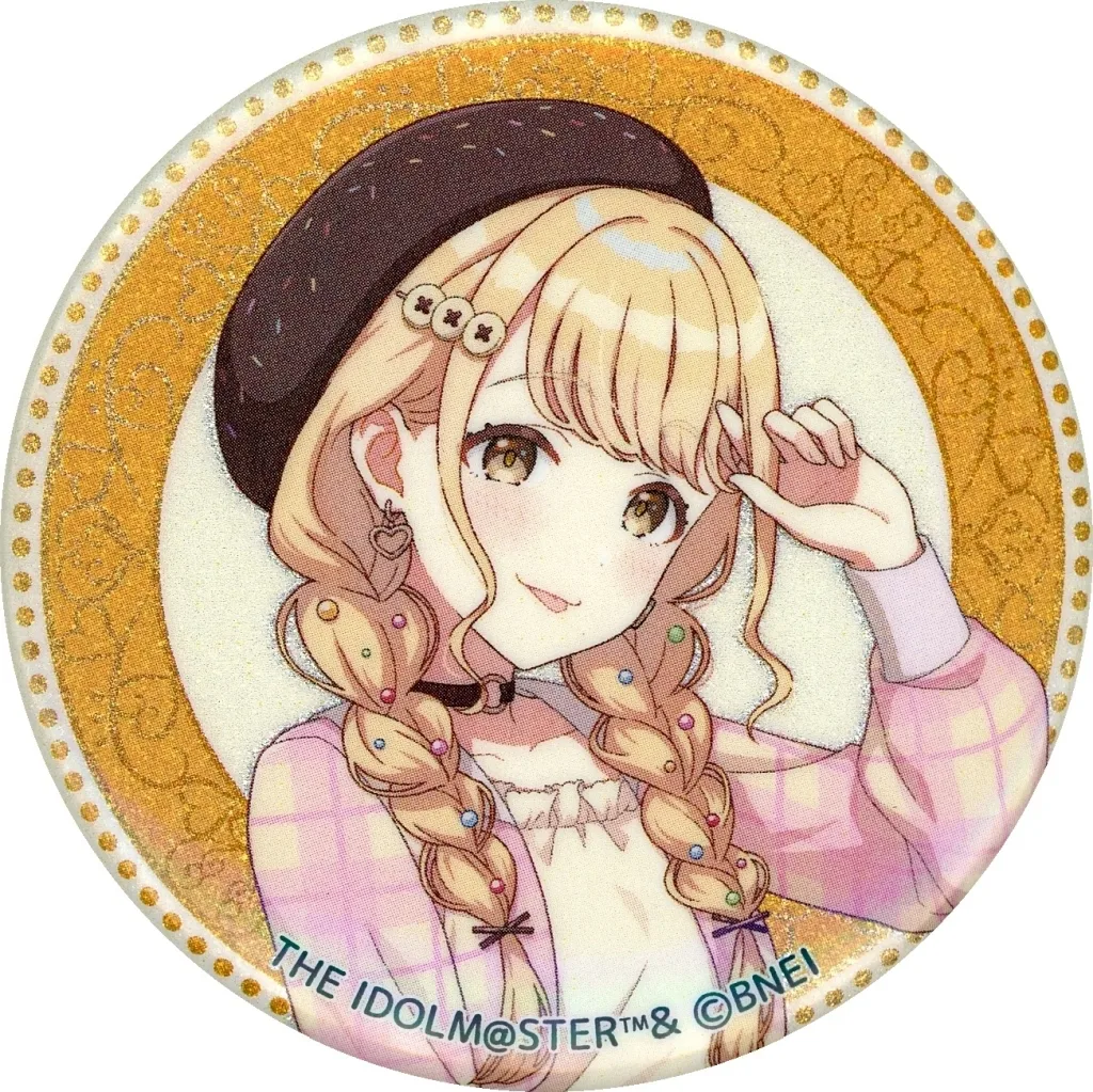 藤田ことね 「学園アイドルマスター×Chugai Grace Cafe トレーディンググリッター缶バッジ スイーツver.」