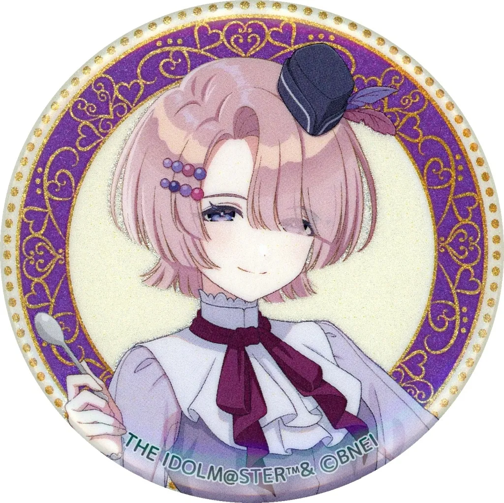 有村麻央 「学園アイドルマスター×Chugai Grace Cafe トレーディンググリッター缶バッジ スイーツver.」
