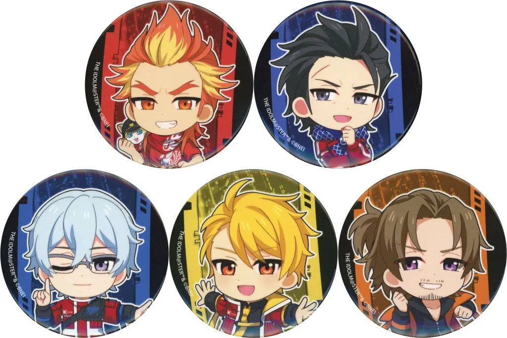 全5種セット 「アイドルマスター SideM×ビッグエコー 缶バッジ オリジナルミニキャラ」