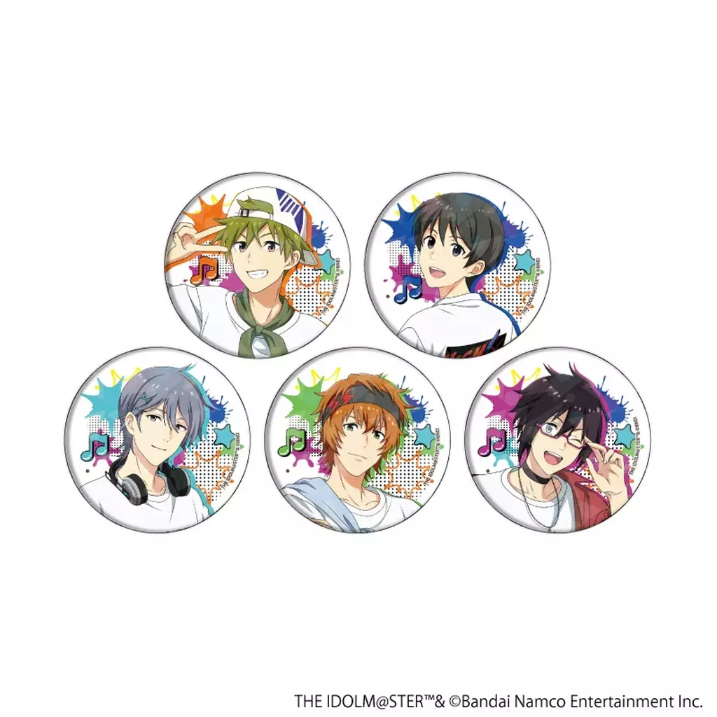 全5種セット 「アイドルマスター sideM HIGH JUMP STREET SPECIAL POPUP in baseyard tokyo ハラジュクナナメ店 ホログラム缶バッジ 03.描き下ろしイラスト」
