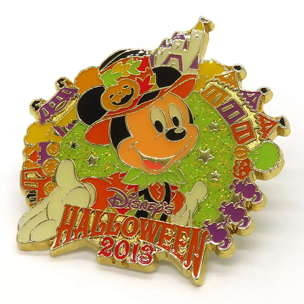 バッジ・ピンズ　ミッキーマウス ピンバッジ 「ディズニー・ハロウィーン2013」 東京ディズニーランド限定