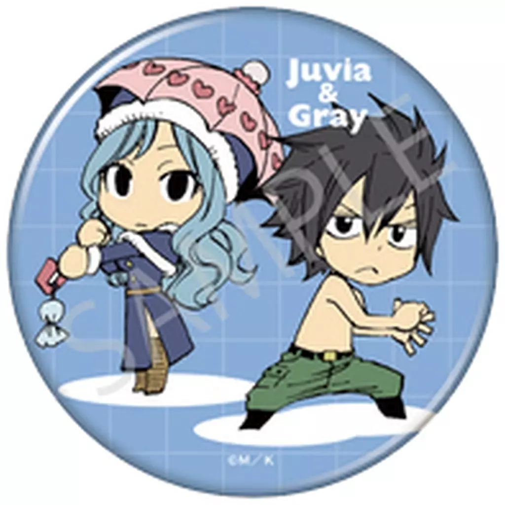 ジュビア 缶バッジ FAIRY TAIL フェアリーテイル 缶バッジ グレイ ジュビア2点セット