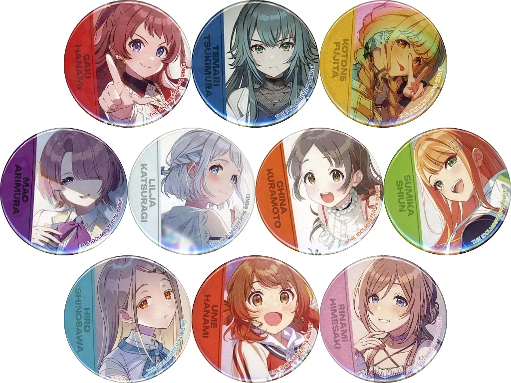 全10種セット 「学園アイドルマスター トレーディングホログラム缶バッジ vol.2」