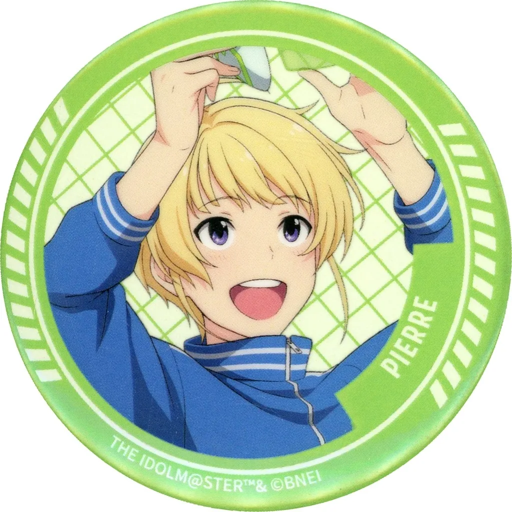 ピエール カードイラスト 蓄光缶バッジ 「くじ引き堂 アイドルマスター SideM Cybernetics Wars ～機械仕掛けの反逆者～ オンラインくじ」 E-8賞