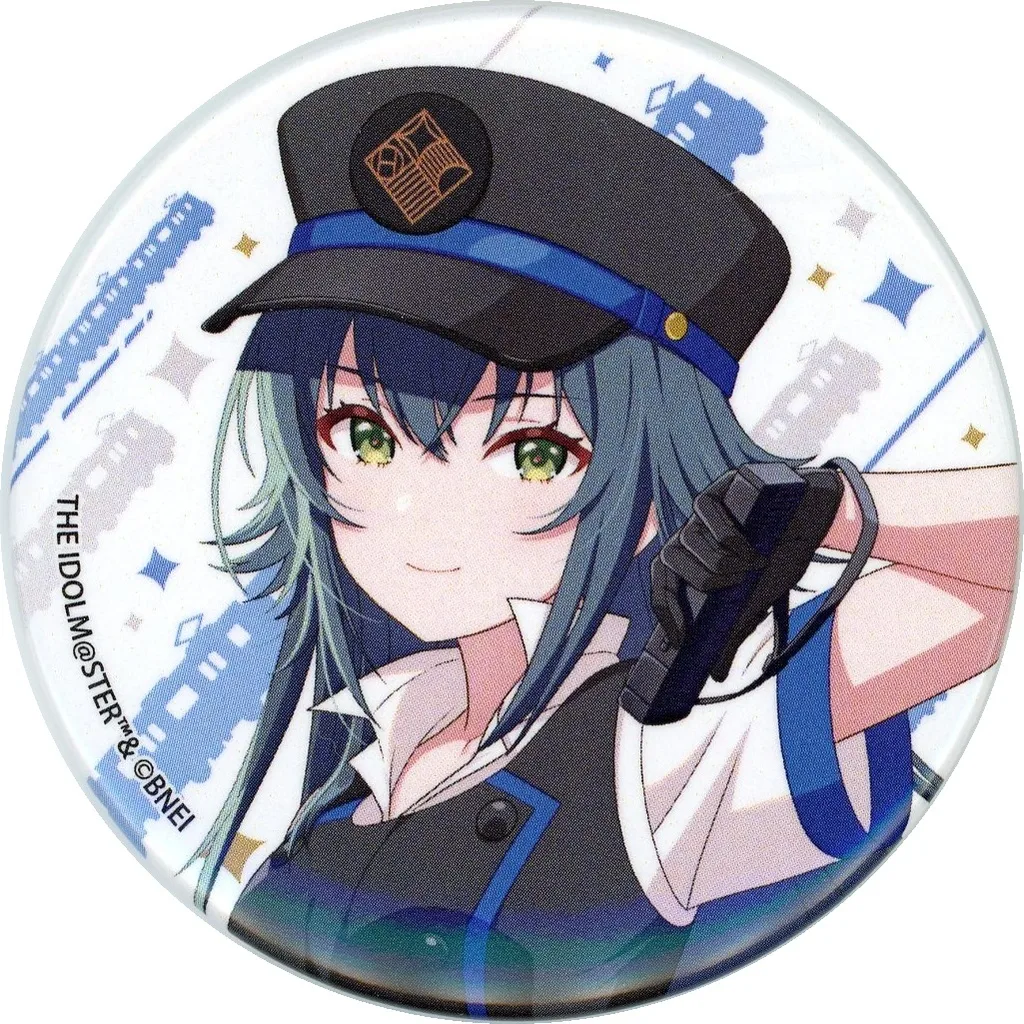 月村手毬 「学園アイドルマスター HATSUBOSHI GAKUEN Terminal in 東京キャラクターストリート いちばんプラザ 缶バッジ 05/駅員風衣装ver.(描き下ろしイラスト)」