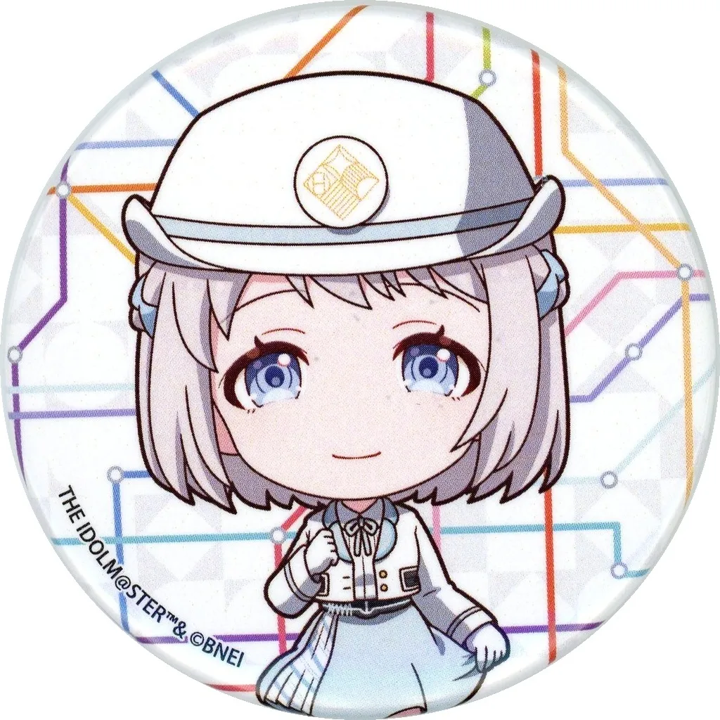 葛城リーリヤ 「学園アイドルマスター HATSUBOSHI GAKUEN Terminal in 東京キャラクターストリート いちばんプラザ 缶バッジ 06/駅員風衣装ver.(ミニキャライラスト)」