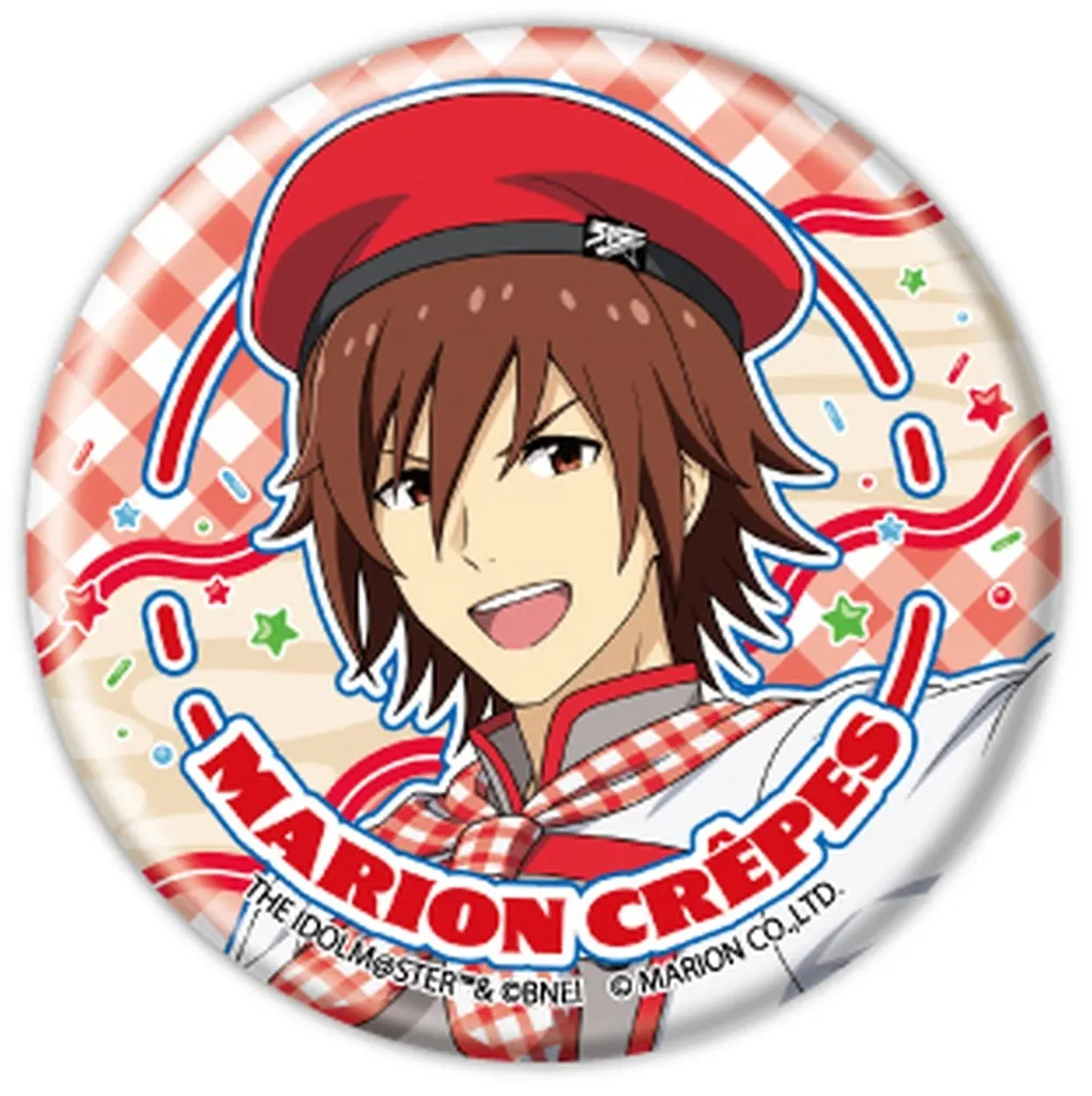 天ヶ瀬冬馬(B) 「缶バッジ アイドルマスター SideM 41.クレープ屋ver. 描き下ろしイラスト」