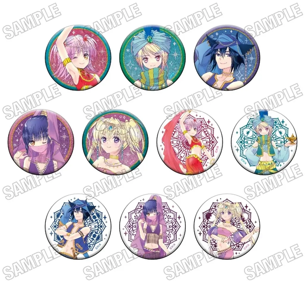 全10種セット 「しゅごキャラ! 描き下ろし缶バッジコレクション アラビアンver.」