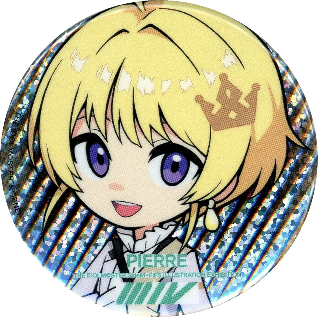 ピエール 「アイドルマスター SideM×FiFS イラスト展 スリー・ワン・ファイヴ：EXTRA トレーディングホログラム缶バッジ-ミニキャラ White- VOL.2」