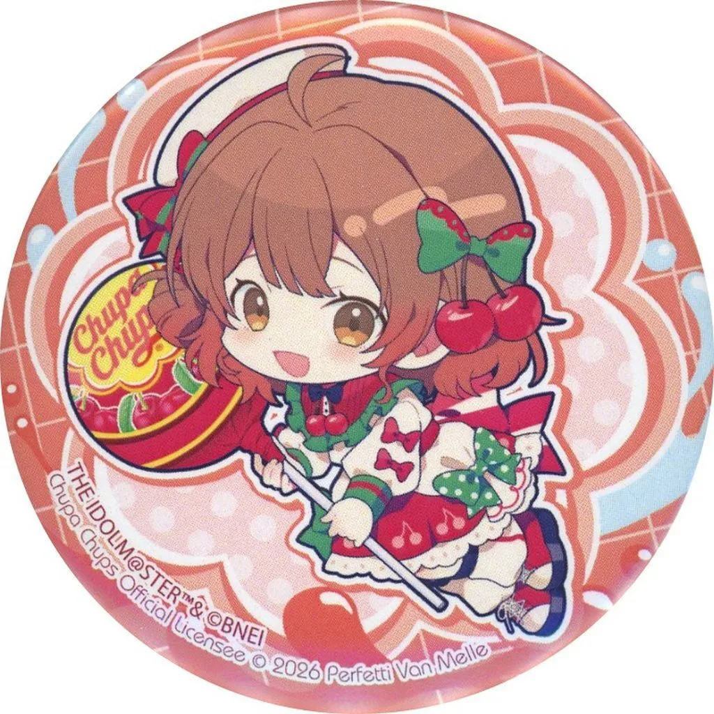 花海佑芽 「学園アイドルマスター×チュッパチャプス POP UP STORE 缶バッジ 02/(ミニキャライラスト)」
