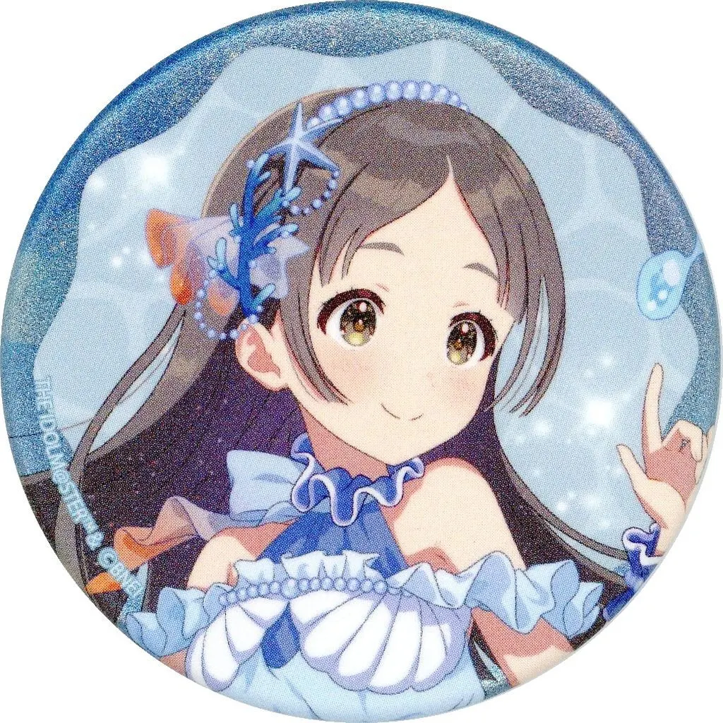 倉本千奈 「学園アイドルマスター COLLABORATION CAFE～Deep Marine Stage～ トレーディンググリラメ缶バッジA(等身デザイン)」