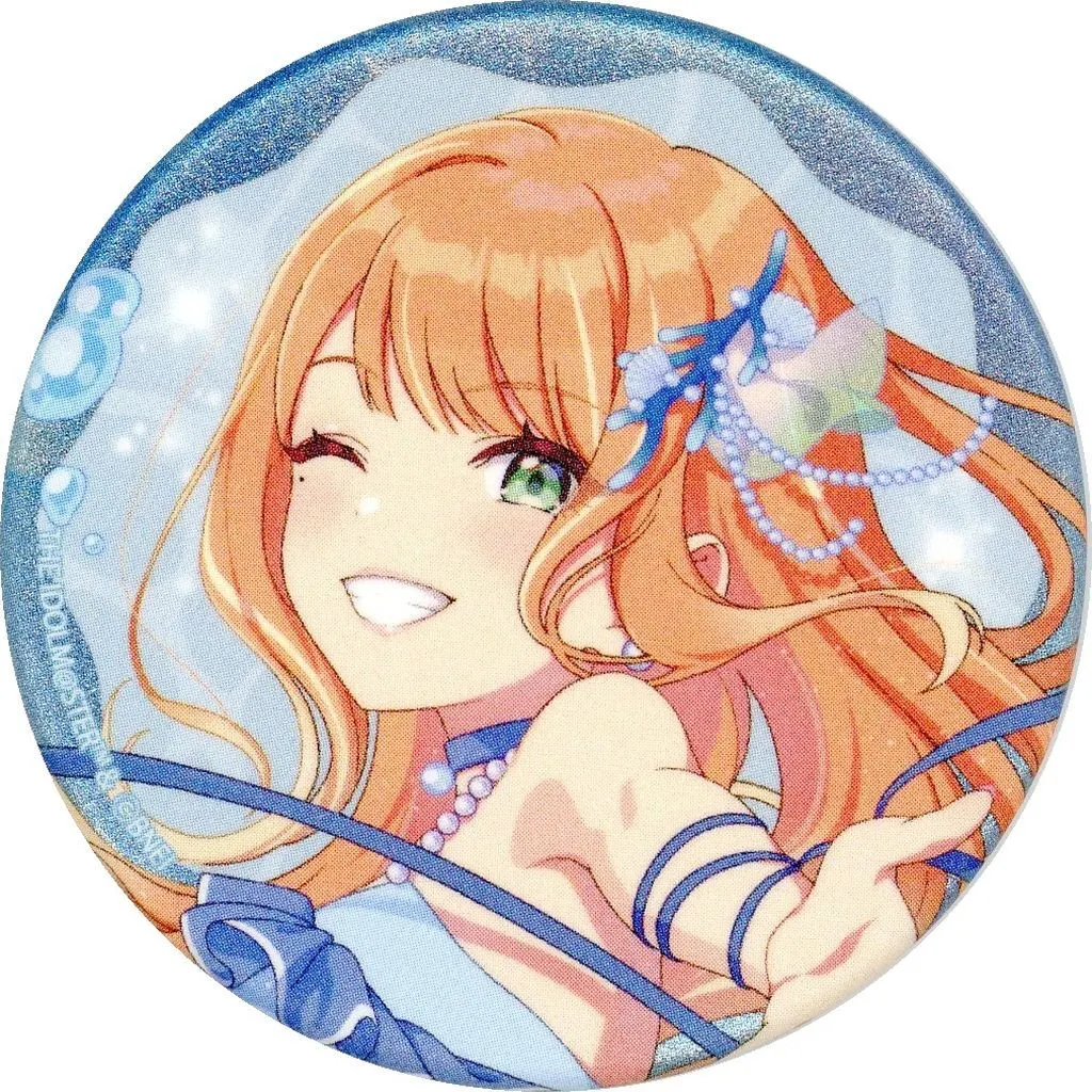 紫雲清夏 「学園アイドルマスター COLLABORATION CAFE～Deep Marine Stage～ トレーディンググリラメ缶バッジA(等身デザイン)」