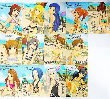 765プロオールスター 手書きメッセージ入り大型クリアブロマイド13枚セット 「アイドルマスター2」 電撃姫2011年12月号増刊 アイドルマスターオフィシャルマガジン まるごとアイマス For You! 付録