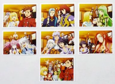 キャラカード(キャラクター)　描きおろし・打ち上げ生写真セット(7種) 「テイルズ オブ シンフォニア THE ANIMATION 原画集＆スタッフ記念本+OPED原画集」 C83会場特典