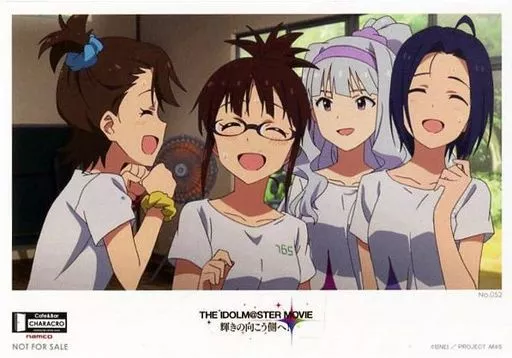 No.052 集合(4人/765Tシャツ) キャラクロ特製ブロマイド 「Cafe ＆ Bar キャラクロ feat. アイドルマスター」 特典