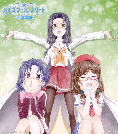 和住媛萌&鏑木美波&青木百々 中村直人描き下ろしミニ色紙風カード 第4弾 「劇場版 ハイスクール・フリート」 第8週目来場者特典