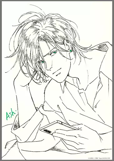 [単品] アッシュ・リンクス イラストカード 「BANANA FISH アッシュ・リンクス BIRTHDAY GIFT ピアス」 ANIPLEX+限定