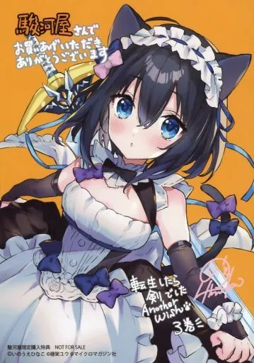 いのうえひなこ 転生したら剣でした AnotherWish1巻 直筆サイン本 新品