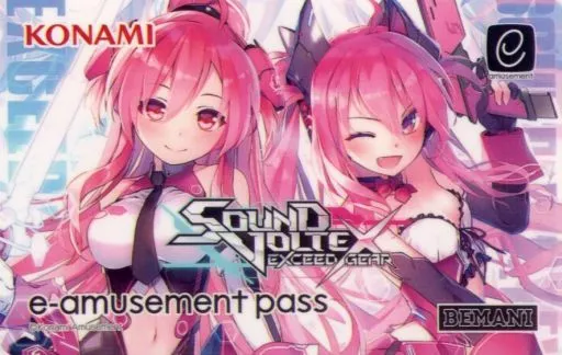 レイシス&グレイス e-AMUSEMENT PASS 「SOUND VOLTEX EXCEED GEAR」 ポスタープレゼントキャンペーン ダブルチャンス当選品