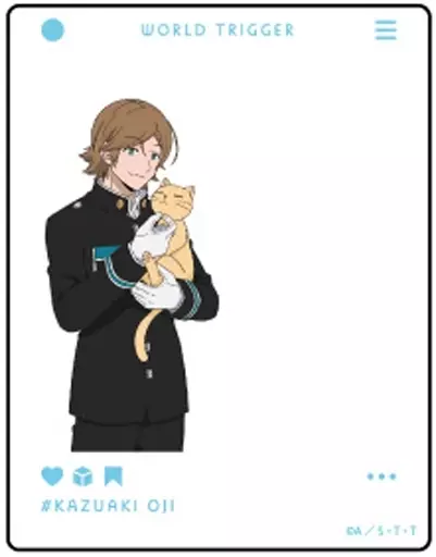 王子一彰 「ワールドトリガー アクリルカード 01.猫ver.(描き下ろし)」