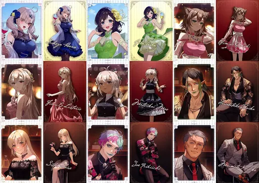 全9種セット ブロマイド2枚セット 「DMMスクラッチ! バーチャルYouTuber にじさんじ 第七弾」 E賞