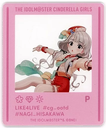 久川凪(LIKE4LIVE #cg_ootd ver.) 公式クリアカード 「アイドルマスター シンデレラガールズ」
