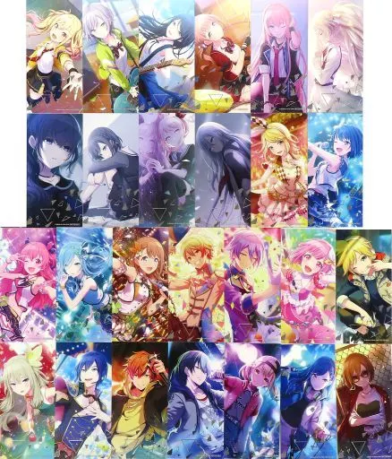 キャラカード　全26種セット 箔押しイラストカード 「プロジェクトセカイ カラフルステージ! feat. 初音ミク サマーフェア2022 in アニメイト」 対象商品購入特典 駿河屋 -<中古>全26種セット 箔押しイラストカード