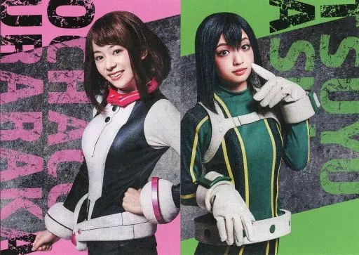 キャラカード　竹内夢(麗日お茶子)＆野口真緒(蛙吹梅雨) コレクションカード2枚セット 『僕のヒーローアカデミア』The “Ultra” Stage 平和の象徴」 E-3賞