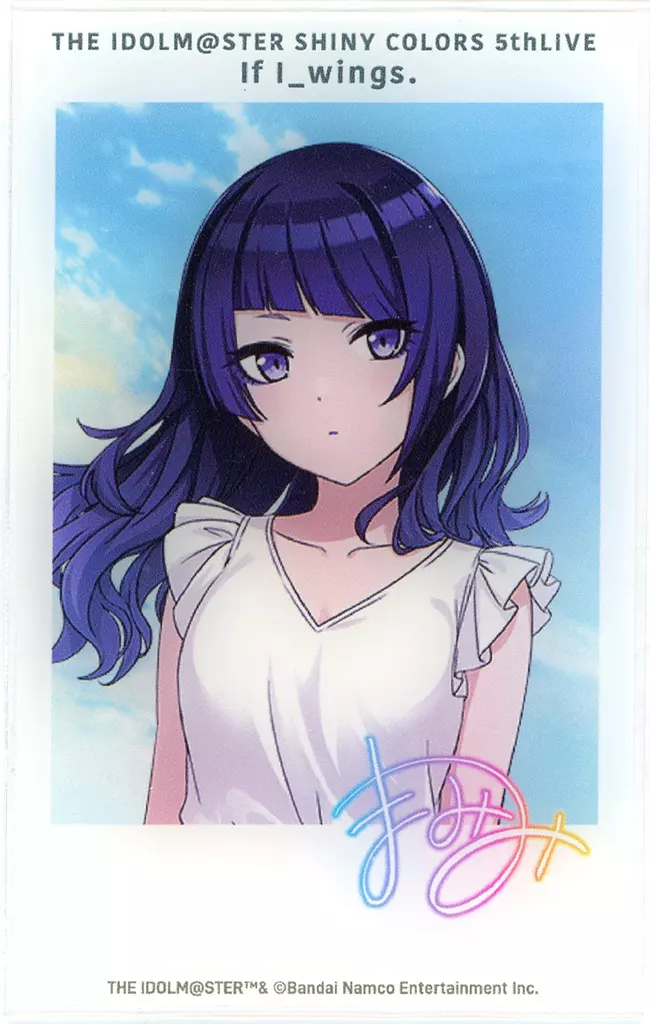田中摩美々 「THE IDOLM＠STER SHINY COLORS 5thLIVE If I_wings. 公式トレーディングアクリルカード A」