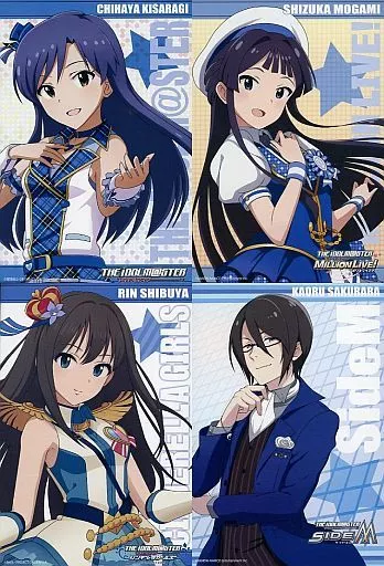 如月千早＆渋谷凛＆最上静香＆桜庭薫 ポストカード4枚セット 「アイドルマスター 10周年記念 アニメイトフェア」 対象商品購入特典