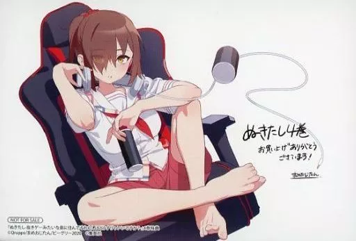 ぬきたし オンラインくじ S賞 特大布ポスター 橘 麻沙音 TVアニメ「ぬきたし THE ANIMATION」より、描き下ろしイラストを使用