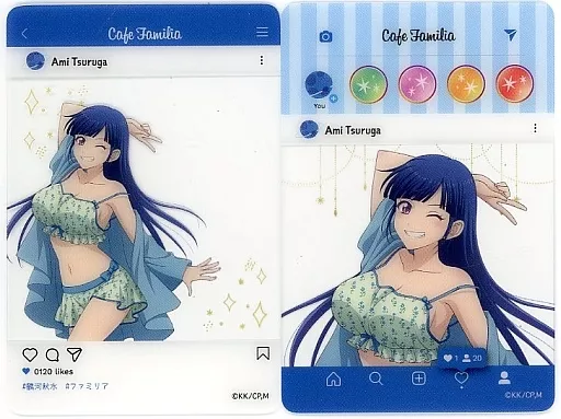 ドリーミーくじ「女神のカフェテラス」おやすみtime 鶴河秋水ミニ色紙