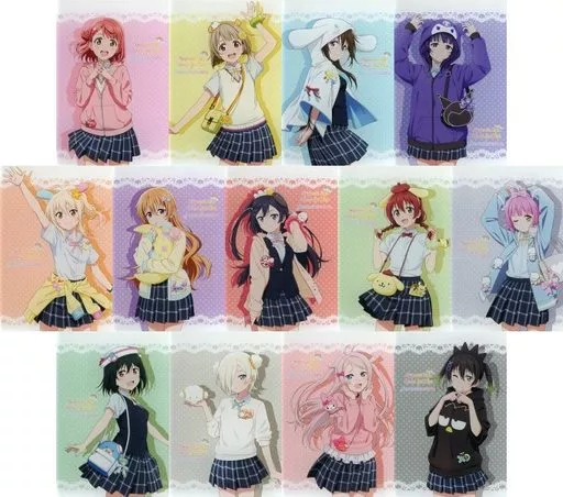 全13種セット 「ラブライブ!虹ヶ咲学園スクールアイドル同好会×サンリオキャラクターズ アクリルカード vol.2」