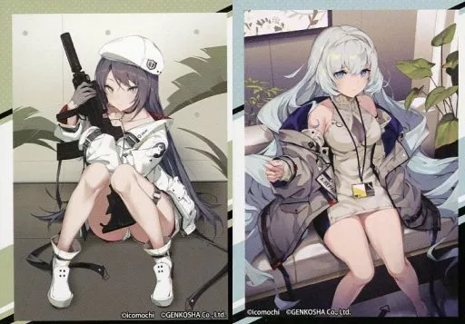 イコモチイラスト(デザインC) ミニカードセット(2枚セット) 「DMMスクラッチ! イコモチ画集 Mellow 発売記念」 D-3賞