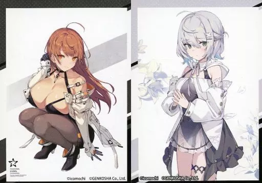 イコモチイラスト(デザインD) ミニカードセット(2枚セット) 「DMMスクラッチ! イコモチ画集 Mellow 発売記念」 D-4賞