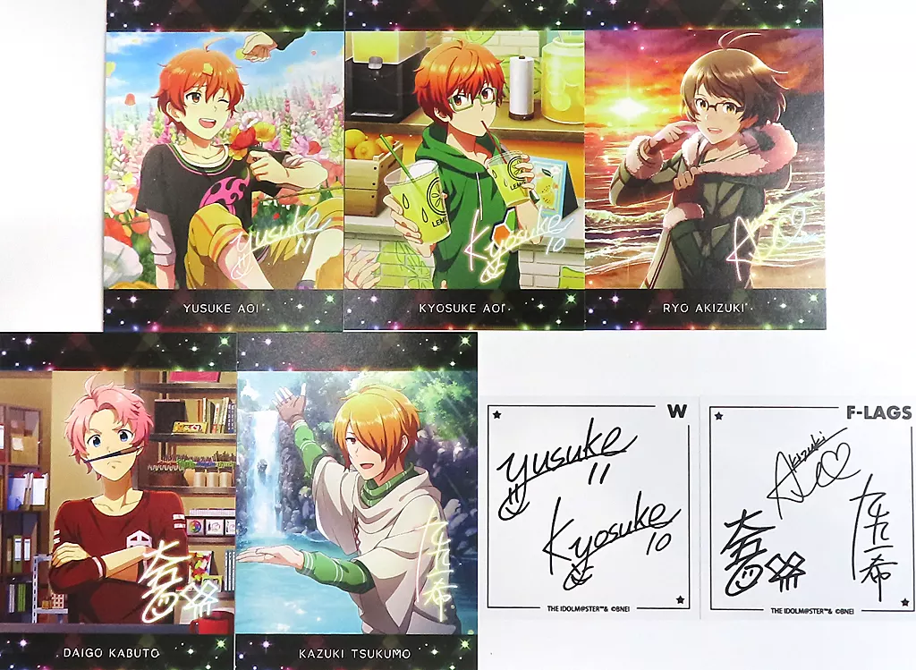 W＆F-LAGS フォト風カード＆ステッカーセット 「コトブキヤくじ アイドルマスター SideM Event Collection2」 B-5賞