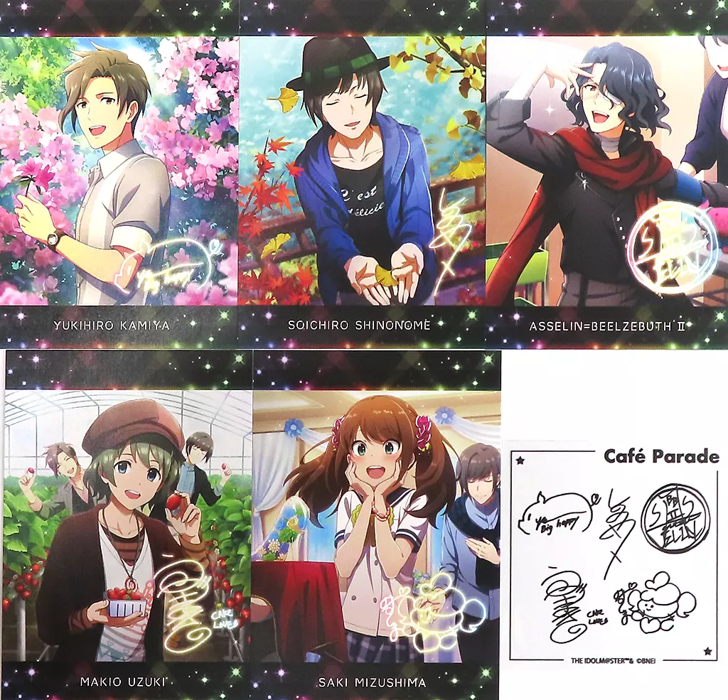 Cafe Parade フォト風カード＆ステッカーセット 「コトブキヤくじ アイドルマスター SideM Event Collection2」 B-7賞