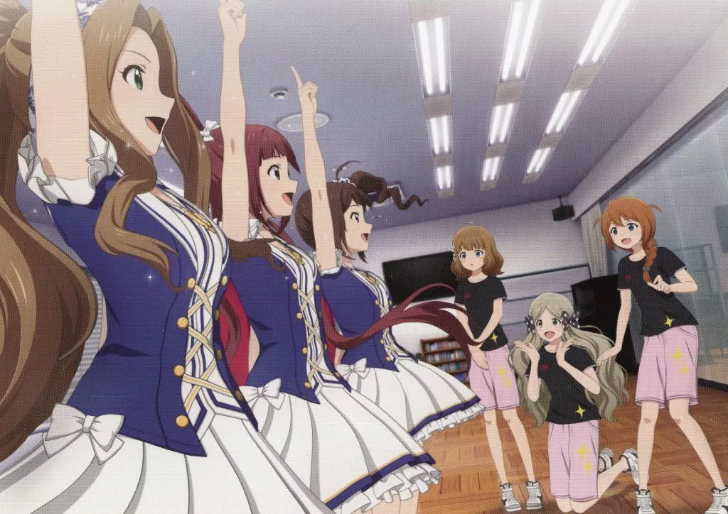 集合(ダンスレッスン) 描きおろしイラストシート 「アイドルマスター ミリオンライブ! 第1幕 劇場先行上映」 1週目来場者特典