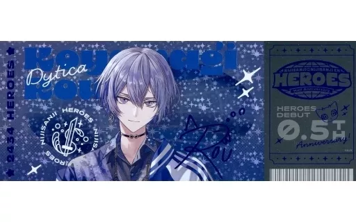 【最初値下げ】小柳ロウ ハーフアニバーサリー ホログラムチケット風カード にじさんじ 小柳ロウ チケット風カード レア - メルカリ