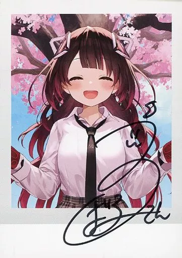 キャラカード　ロボ子さん ももしき描き下ろし直筆サイン入りチェキ風ブロマイドカード 「バーチャルYoutuber ホロライブ ロボ子さん 活動5周年記念フルセット」 購入特典