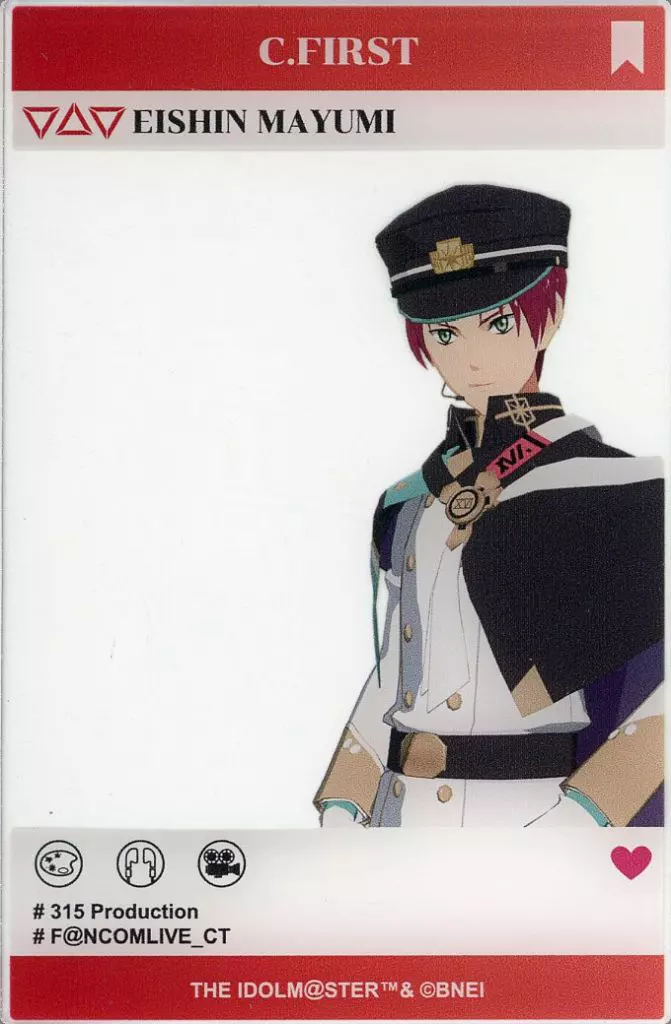 眉見鋭心 公式クリアカード 「アイドルマスター SideM 315 Production presents F＠NCOMLIVE CONNECTIME!!!!」 開催記念グッズ