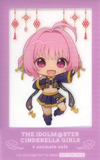 夢見りあむ(デフォルメ) クリアカード 「アイドルマスター シンデレラガールズ×animatecafe」 対象商品購入特典