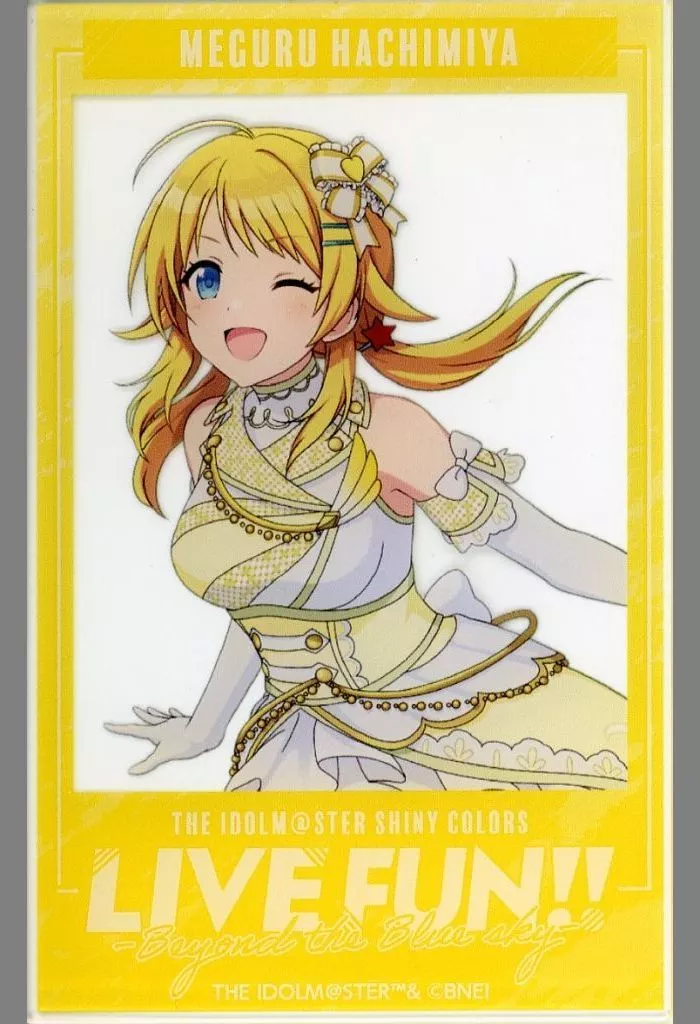 八宮めぐる 「THE IDOLM＠STER SHINY COLORS LIVE FUN!! -Beyond the Blue sky- 公式トレーディングアクリルカード A」