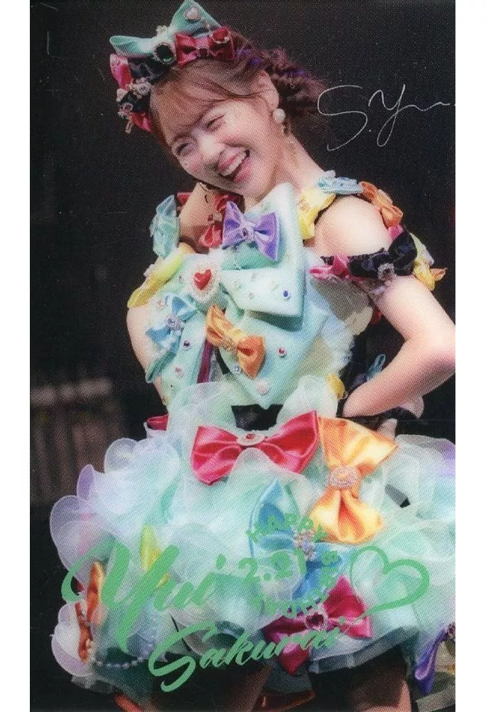 櫻井優衣 デジタルサイン入りクリアカード(生誕祭B) 「FRUITS ZIPPER 櫻井優衣生誕記念2024 ラッフルくじ」 F賞