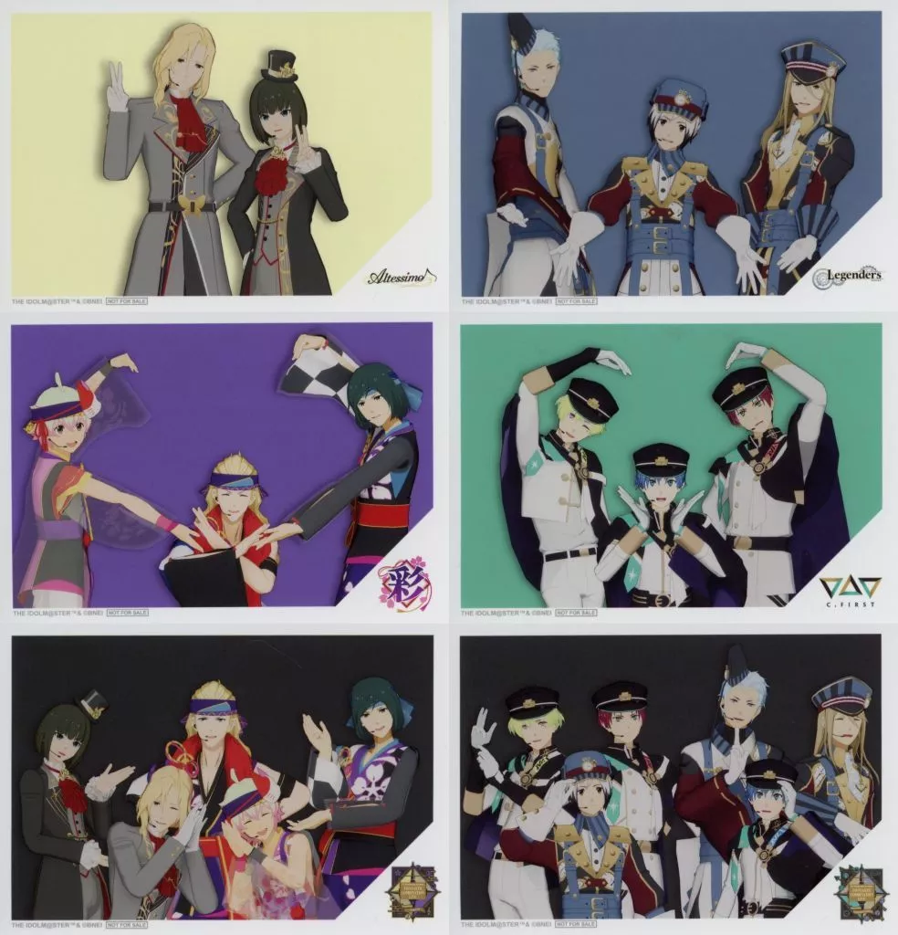 集合 ブロマイド6枚セット 「Blu-ray THE IDOLM＠STER SideM 315 Production presents F＠NTASTIC COMBINATION LIVE ～CONNECTIME!!!!～」 アソビストア購入特典