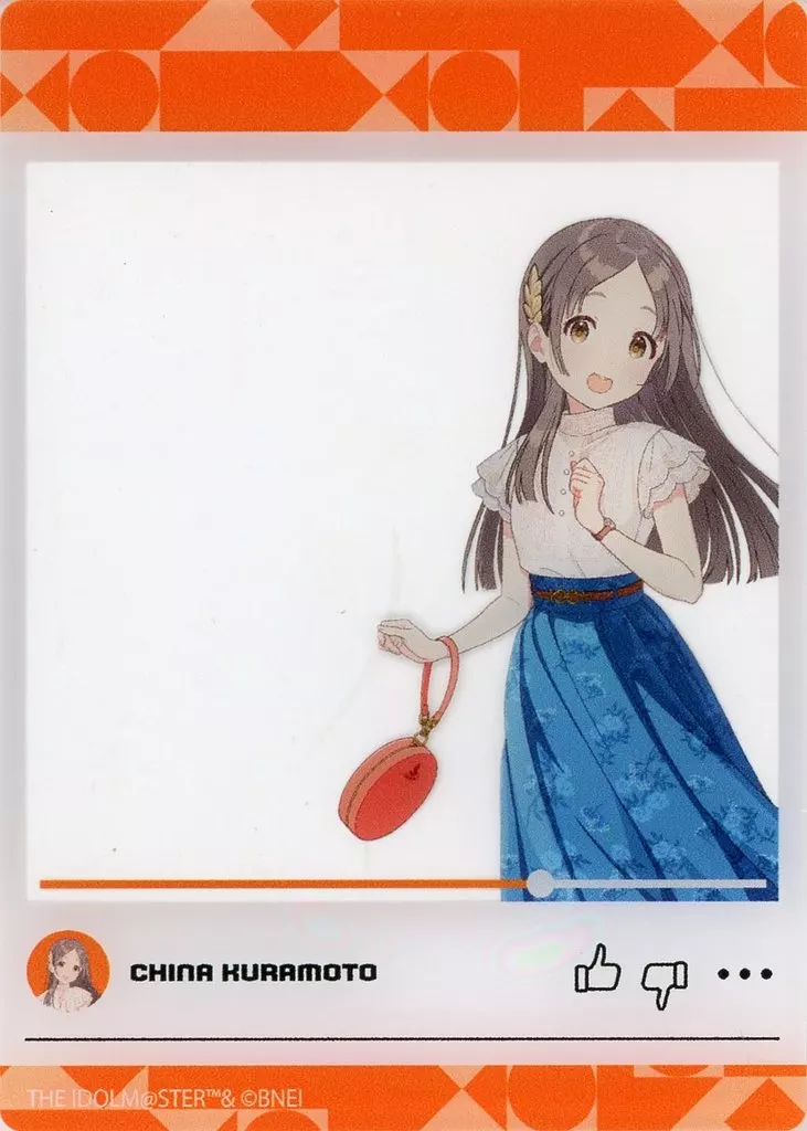 倉本千奈A 公式クリアカード 「学園アイドルマスター」
