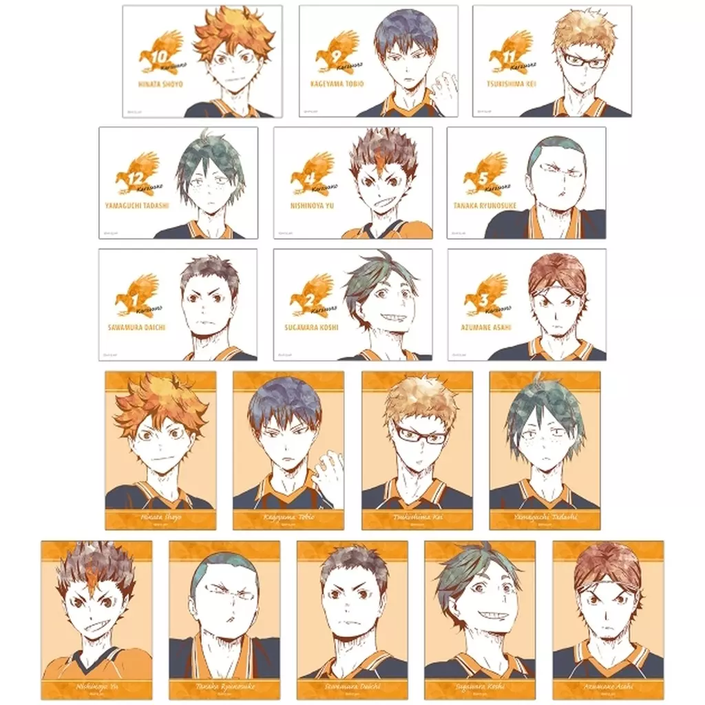 全18種セット 「ハイキュー!! トレーディング Ani-Art 第1弾 ブロマイド ver.A」