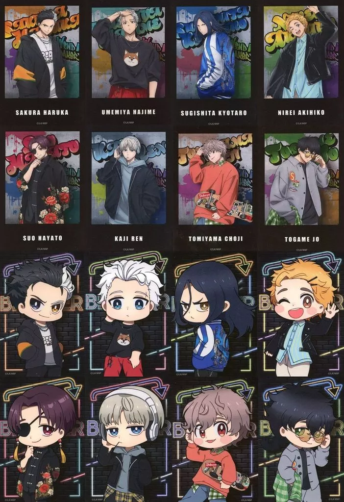 キャラカード　全16種セット 「WIND BREAKER POP UP STORE in 渋谷DISP!!! トレーディングインスタントフォトフィルム ストリートver.」