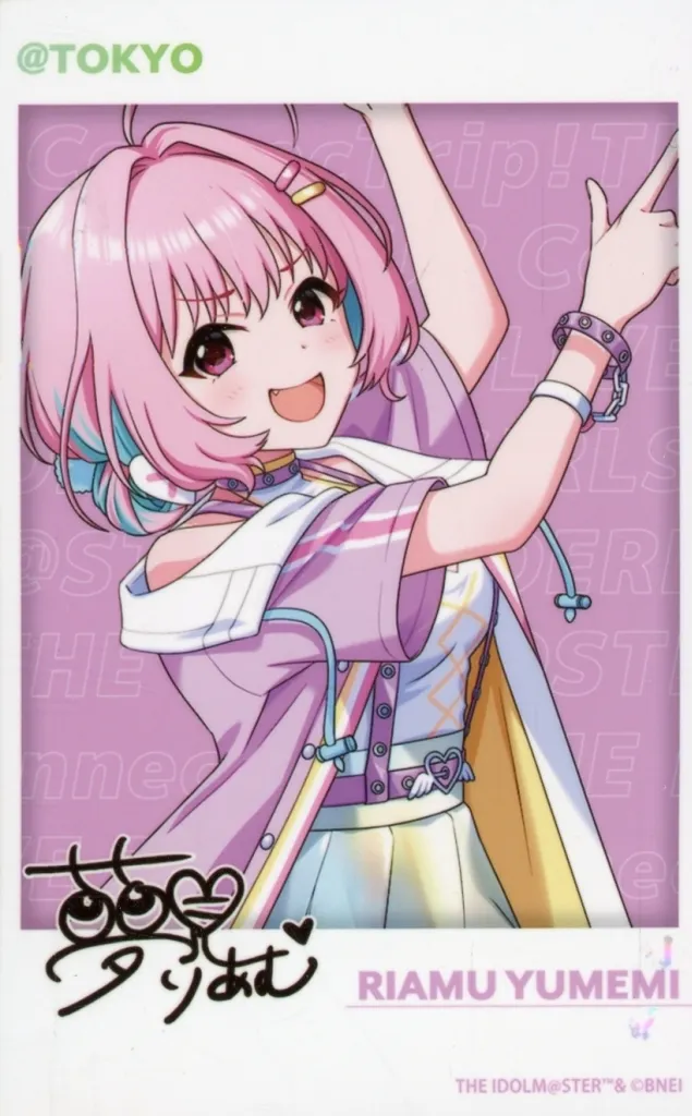 夢見りあむ 「THE IDOLM＠STER CINDERELLA GIRLS UNIT LIVE TOUR ConnecTrip! 完走記念 公式トレーディングチェキ風カード 東京公演」